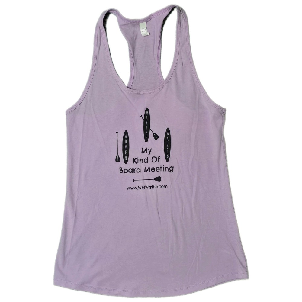 Women Making‎ Waves Graphic Tank Top Racerback Paddle Boarding Size L (Q)